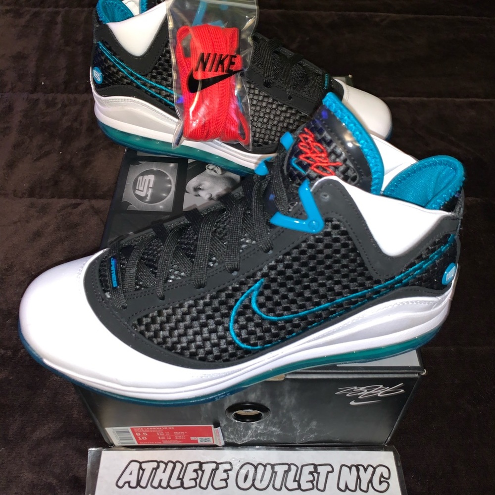 New Nike LeBron 7 Red Carpet Blue Blk Mens 8.5